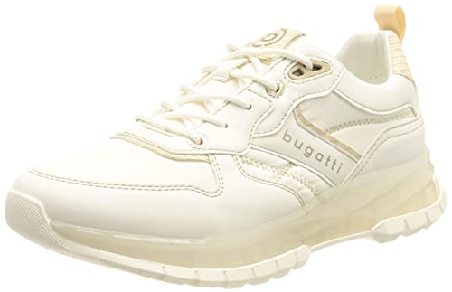 bugatti Damen Athena Sneaker, White/beige, 39 EU von bugatti