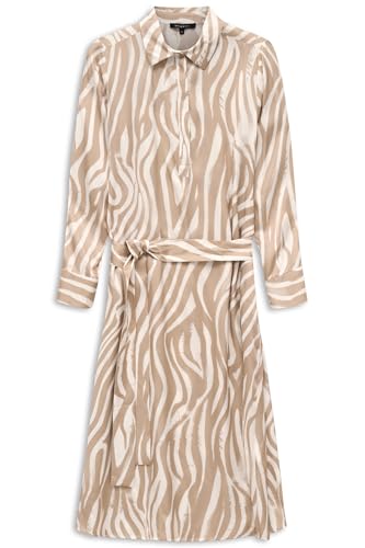 bugatti Damen Blusenkleid 100% Viskose Modern Fit Animal Print Langarm von bugatti