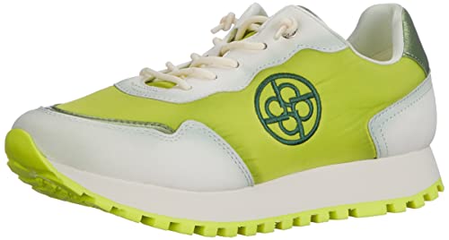 bugatti Damen Siena Sneaker, Offwhite/Light Green, 36 EU von bugatti