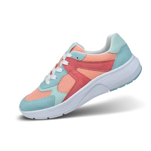 bugatti Damen-Sneaker in Multicolor mit intelligenter Schnürung, gepolsterten herausnehmbaren Einlegesohlen, leichtem Design und lebhaftem Stil, hellblau/hellrot, 36 EU bugatti Damen-Sneaker in Multicolor mit intelligenter Schnürung, gepolsterten herausnehmbaren Einlegesohlen, leichtem Design und lebhaftem Stil, hellblau/hellrot, 36 EU von bugatti