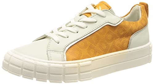 bugatti Women's Tia Sneaker, White/Orange, 40 EU von bugatti