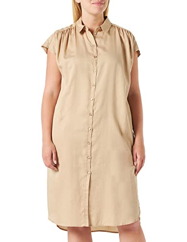 bugatti Damen W1212-14095 Kleid, beige-50, Standard von bugatti