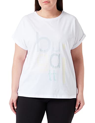 bugatti Damen W8602-20788 T Shirt Kurzarm, Weiß-10, XL EU von bugatti