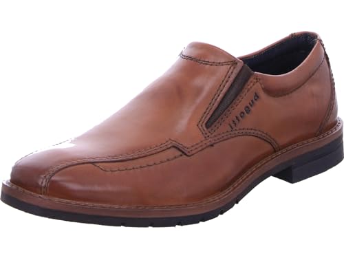 bugatti Derbyschuhe Business Halbschuh Händische Two-Tone-Finish Leder Anzugschuhe mit Bequemen Passform, Cognac, 45 EU von bugatti