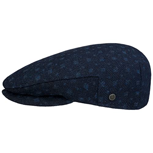 bugatti Dots Wool Flatcap Schirmmütze Schiebermütze (59 cm - dunkelblau) von bugatti