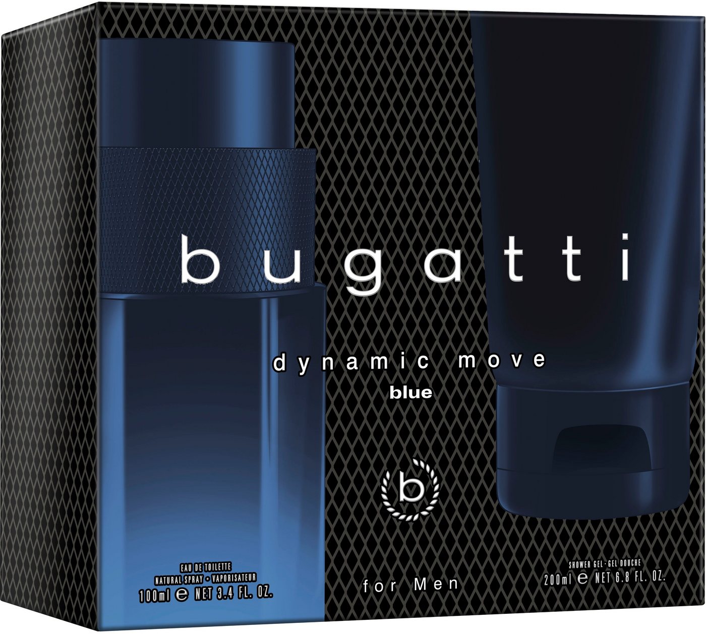 bugatti Eau de Toilette BUGATTI Dynamic Move man blue GP EdT 100ml + 200 ml SG, 2-tlg. von bugatti