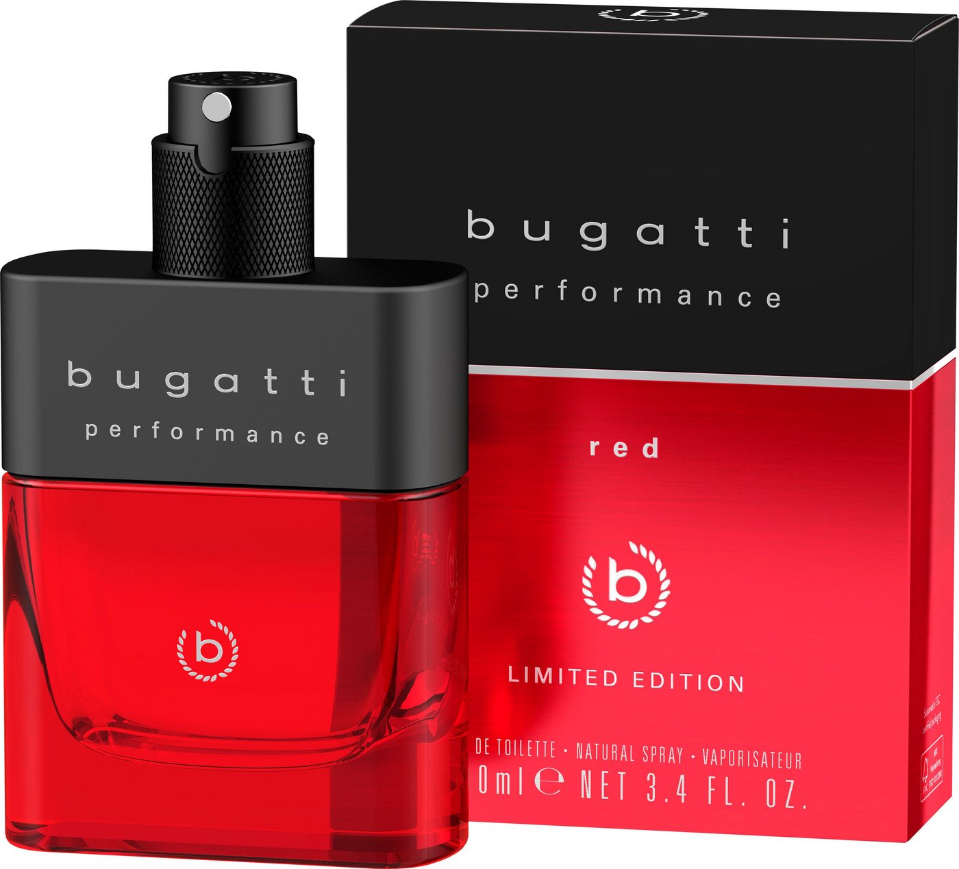 bugatti Eau de Toilette BUGATTI Performance Red Limited Edition EdT 100ml, Anziehender Herrenduft mit Grapefruit, Lavendel und Moschus. bugatti Eau de Toilette BUGATTI Performance Red Limited Edition EdT 100ml, Anziehender Herrenduft mit Grapefruit, Lavendel und Moschus. von bugatti