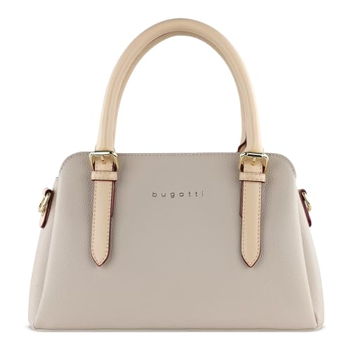 bugatti Ella Handtasche für Damen Klein, kleine Frauen Tasche, Damenhandtasche in beige von bugatti