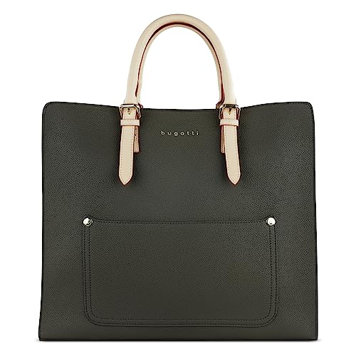bugatti Ella XL Handtasche für Damen, Frauen Tasche groß, Damenhandtasche, olive von bugatti