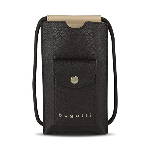 bugatti Ella Handytasche zum Umhängen, kleine Handy-Umhängetasche, Schultertasche für den Alltag, braun von bugatti