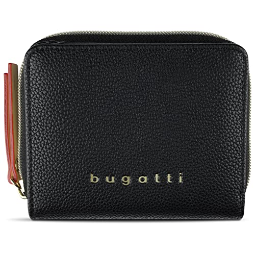 bugatti Ella Ladies Small Zip Around Wallet Black von bugatti