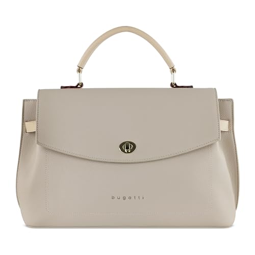 bugatti Ella Stadttasche, Kunstleder Tasche, Damenhandtasche Schultertasche, beige von bugatti