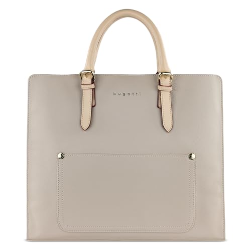 bugatti Ella XL Handtasche für Damen, Frauen Tasche groß, Damenhandtasche, beige von bugatti