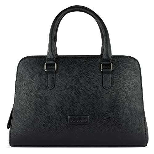 bugatti Elsa Damentasche aus Leder, edle und moderne Handtasche für Damen in schwarz von bugatti