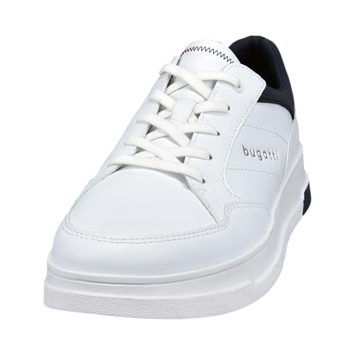 Bugatti Herren Schnürstiefel, Männer Stiefel Kaltfutter,Chukka Boots,schnürung,Boots,Winterstiefel,Winterschuhe,White/Dark Blue (2041),44 EU/EU UK von Bugatti