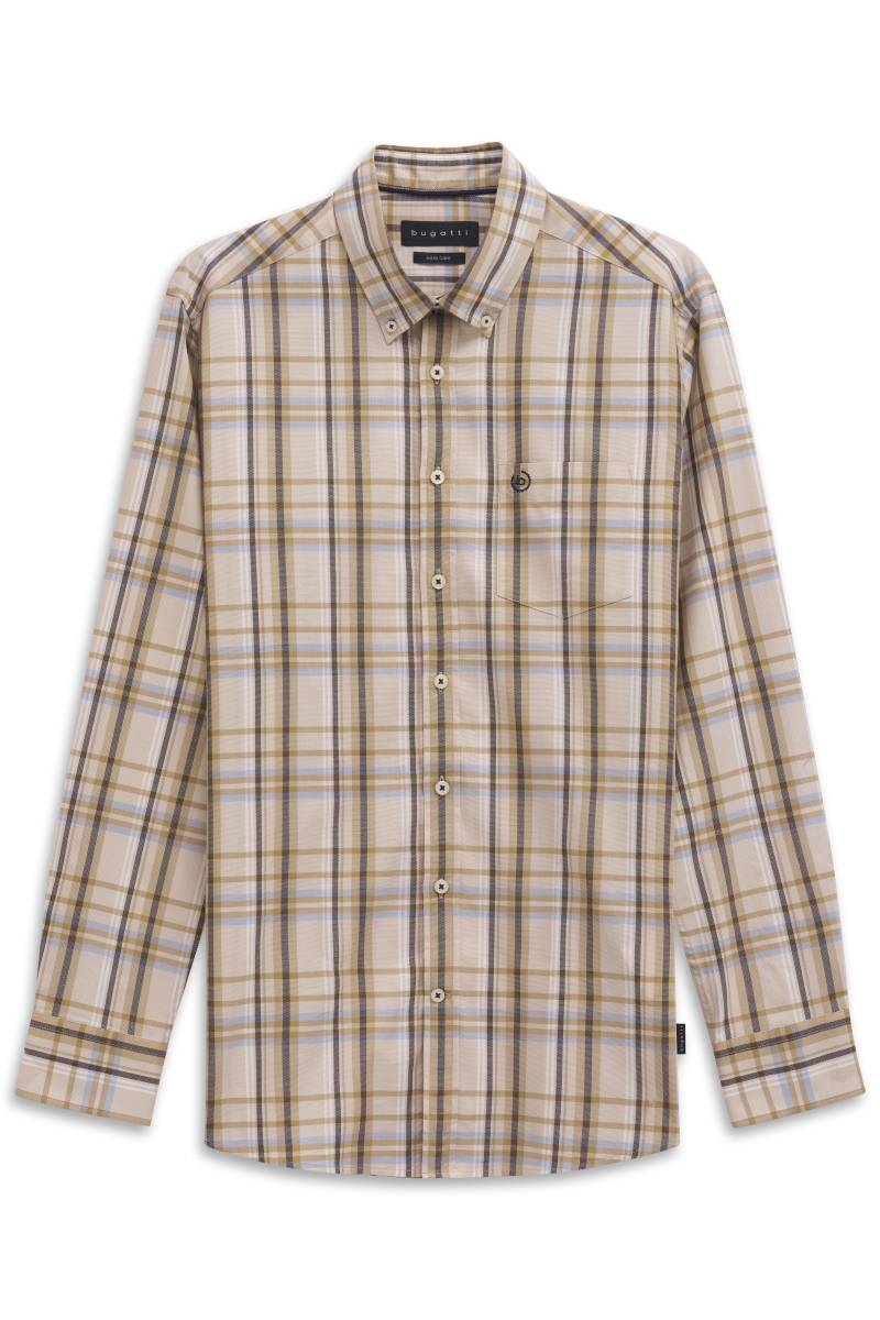 bugatti - Freizeithemd 1/1 Arm beige - Gr. - XXL von bugatti