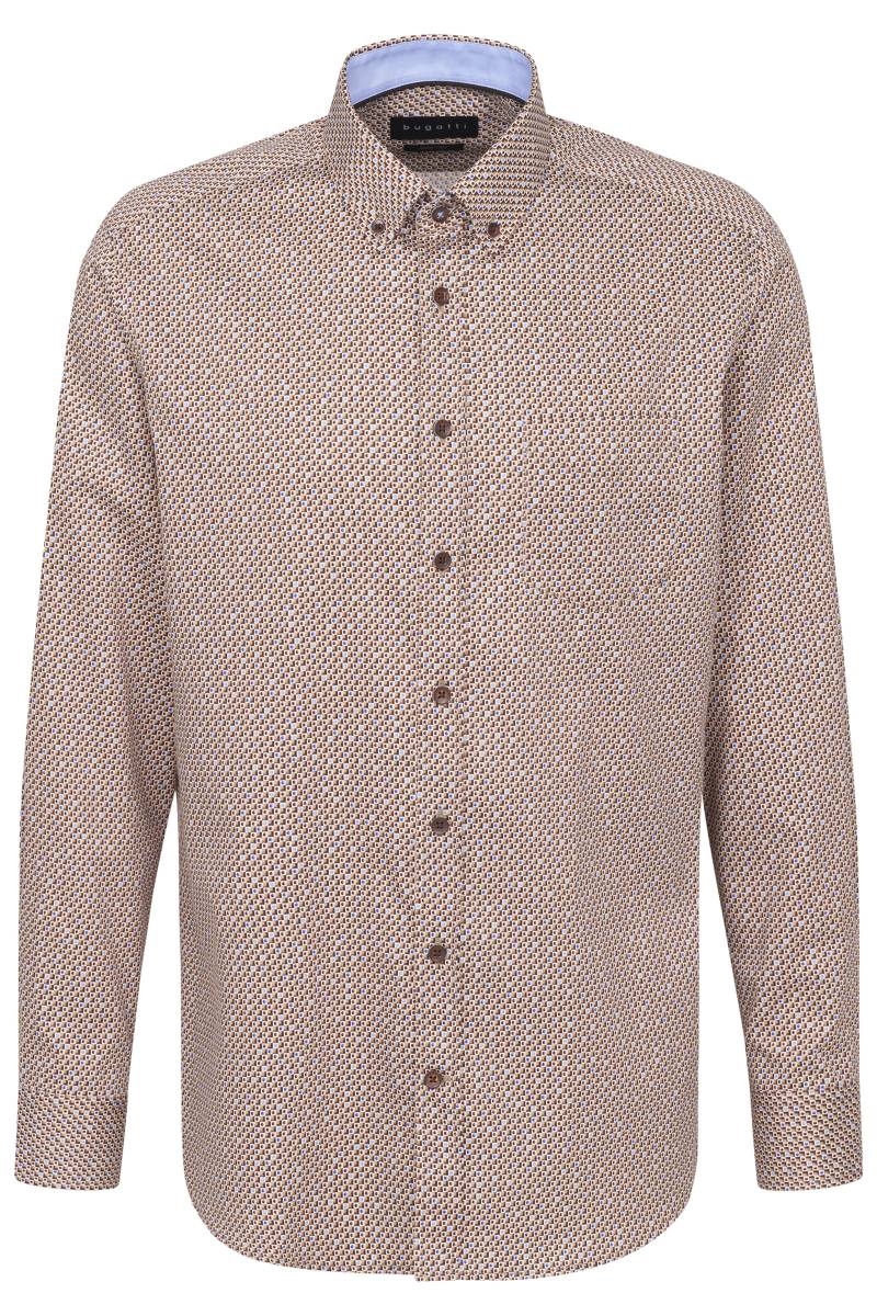 bugatti - Freizeithemd 1/1 Arm braun - Gr. - L von bugatti