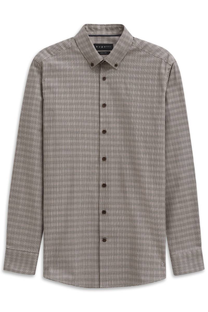 bugatti - Freizeithemd 1/1 Arm braun - Gr. - M von bugatti