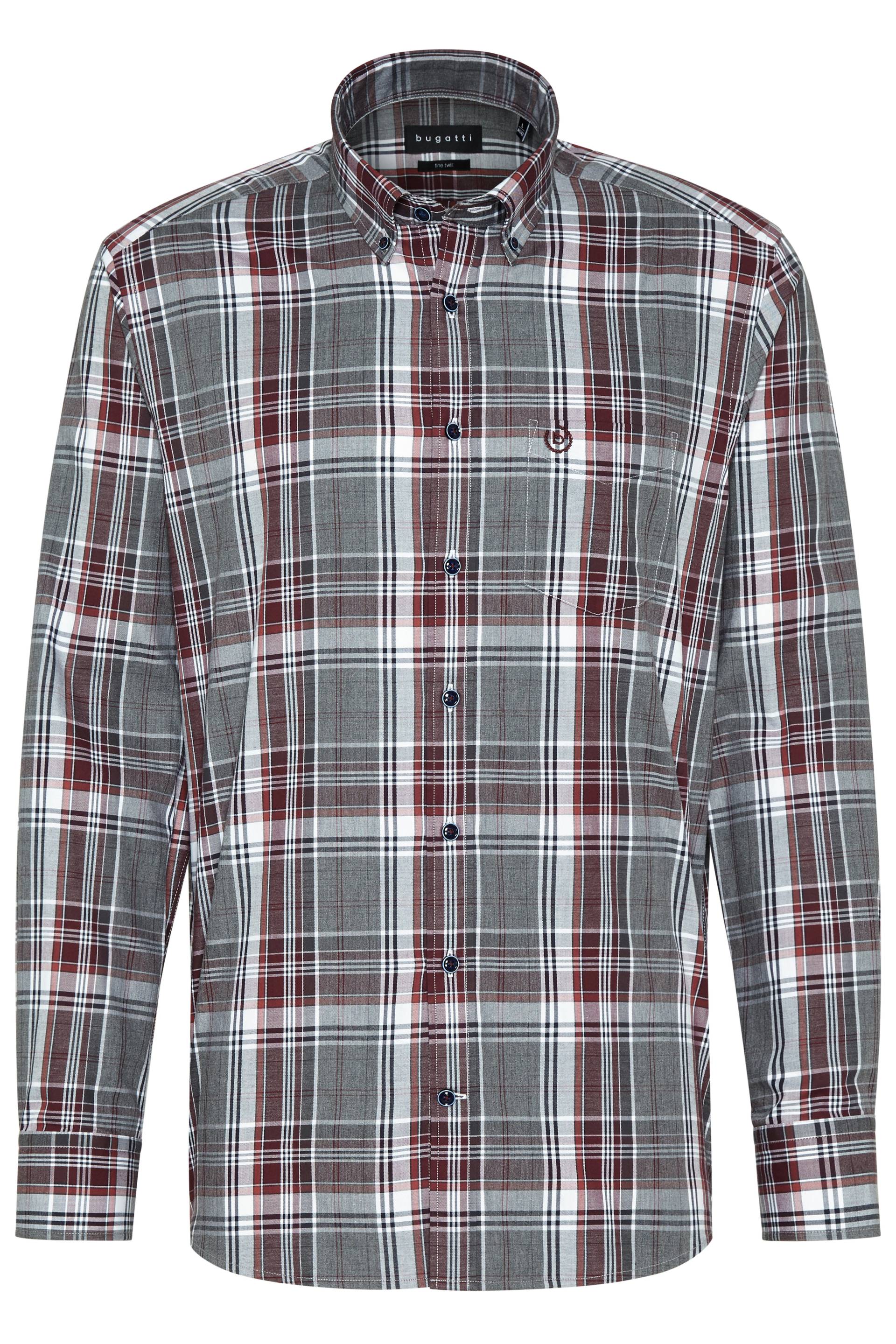 bugatti - Freizeithemd 1/1 Arm brombeere - Gr. - XXL von bugatti