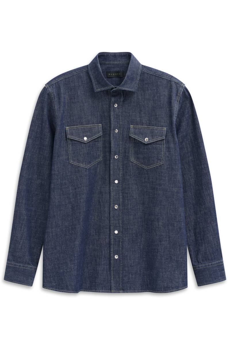 bugatti - Freizeithemd 1/1 Arm marine - Gr. - M von bugatti