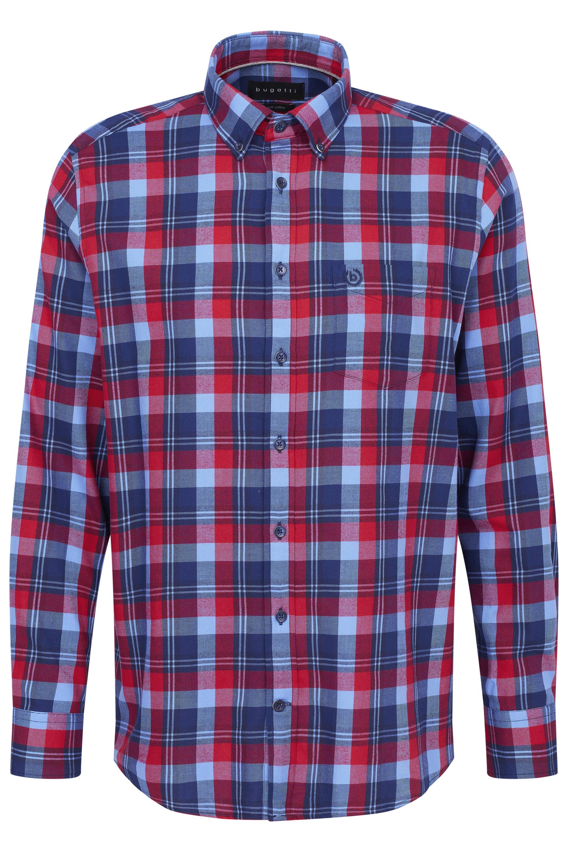 bugatti - Freizeithemd 1/1 Arm marine - Gr. - XXL von bugatti