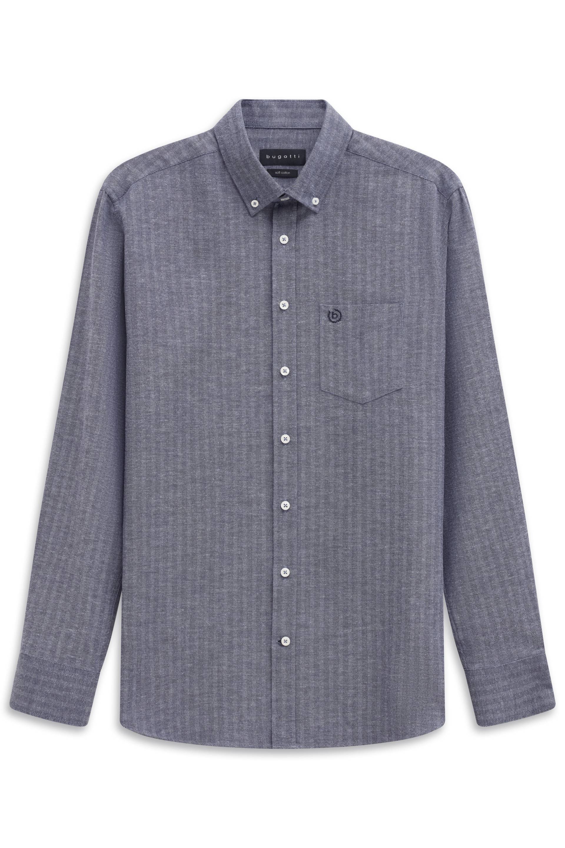 bugatti - Freizeithemd 1/1 Arm marine - Gr. - XXL von bugatti