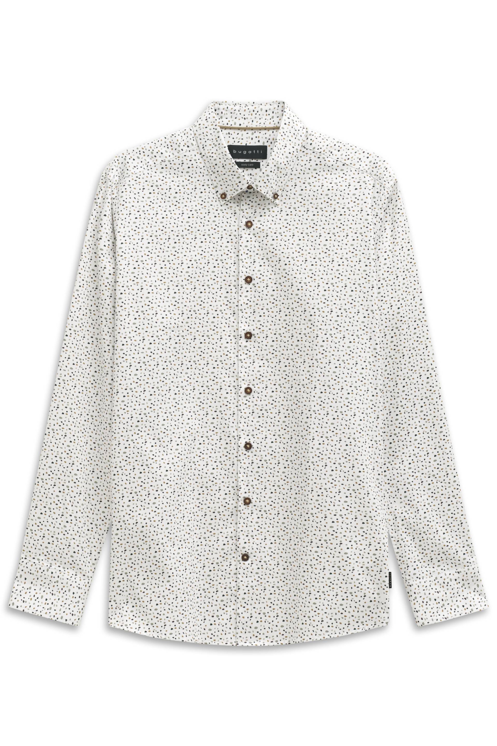 bugatti - Freizeithemd 1/1 Arm moos - Gr. - L von bugatti