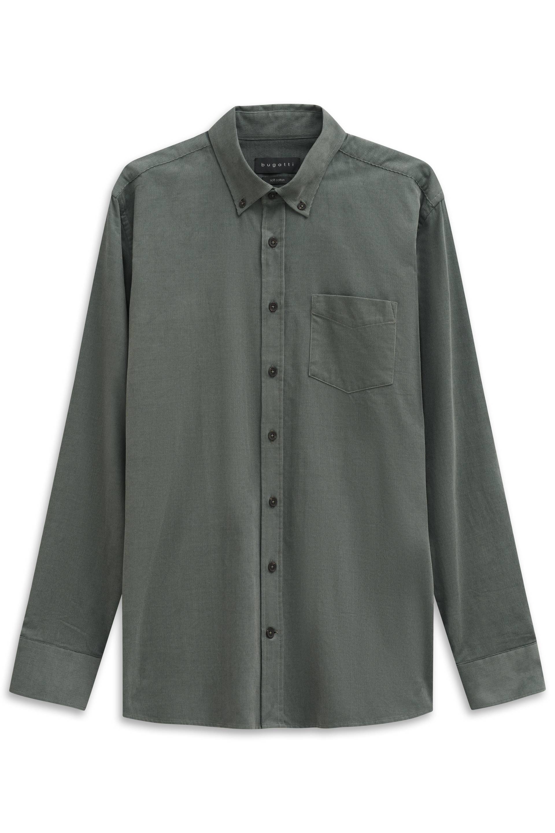 bugatti - Freizeithemd 1/1 Arm moos - Gr. - M von bugatti
