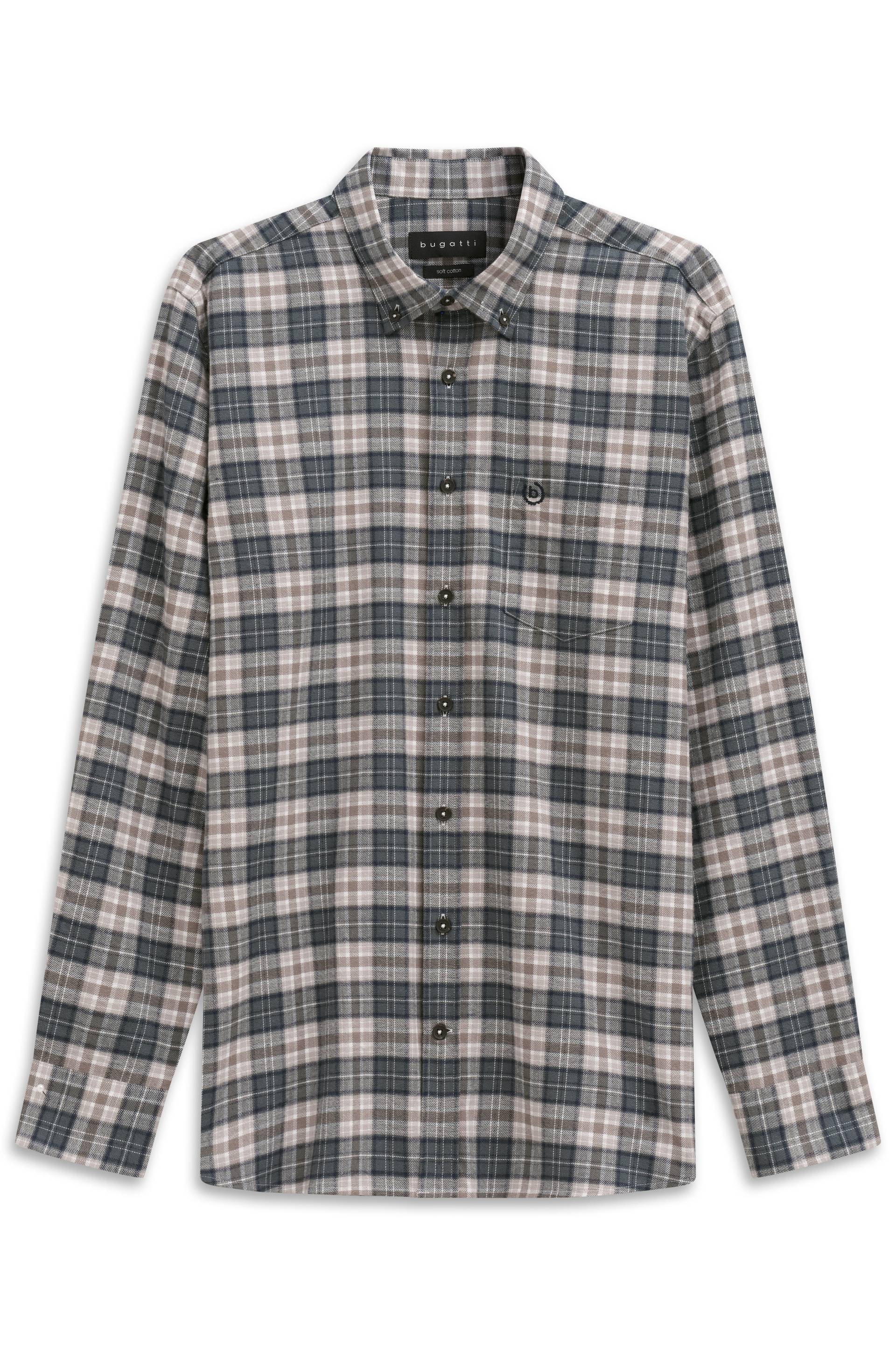 bugatti - Freizeithemd 1/1 Arm moos - Gr. - XXL von bugatti