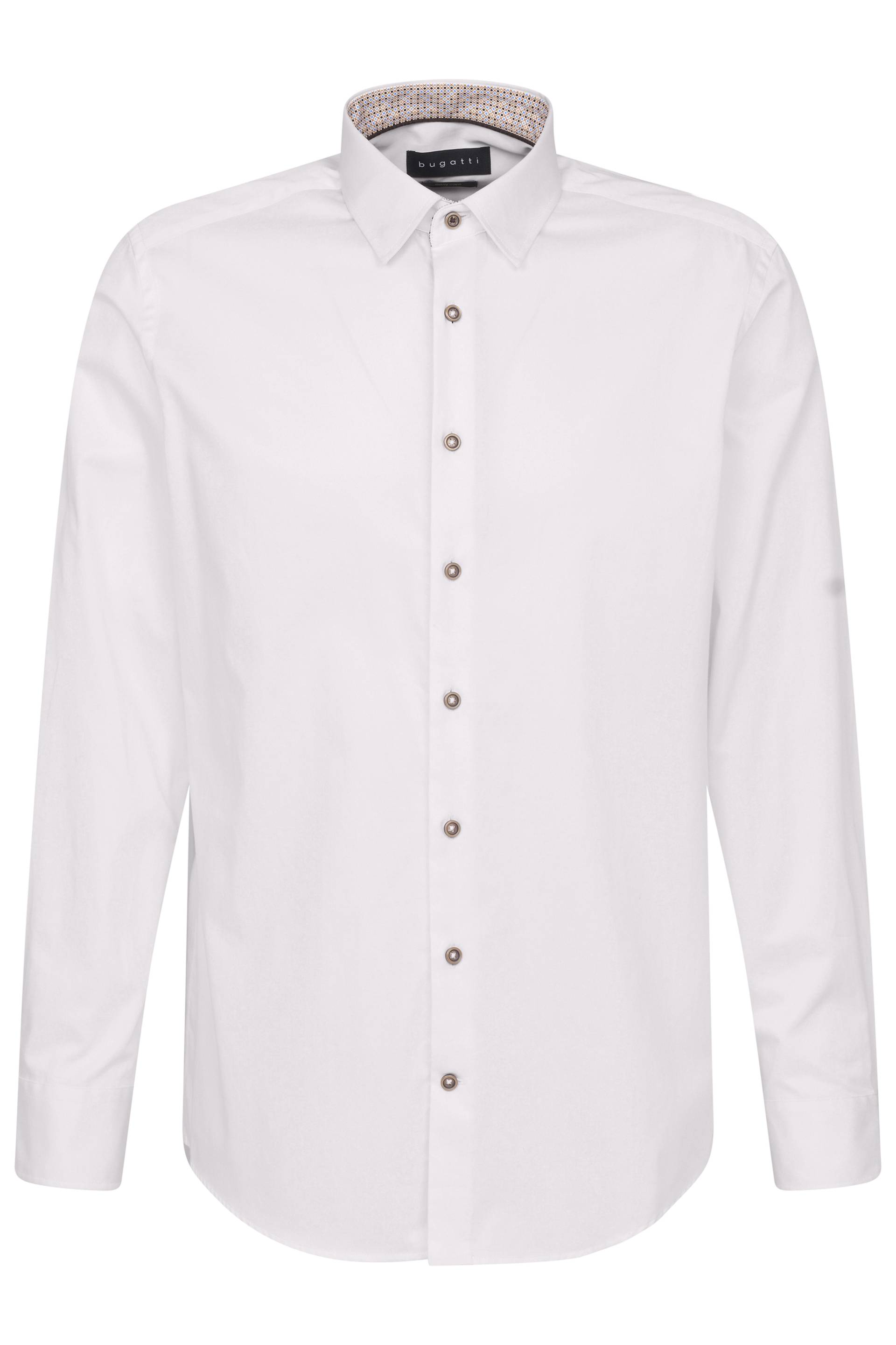 bugatti - Freizeithemd 1/1 Arm weiß - Gr. - 3XL von bugatti