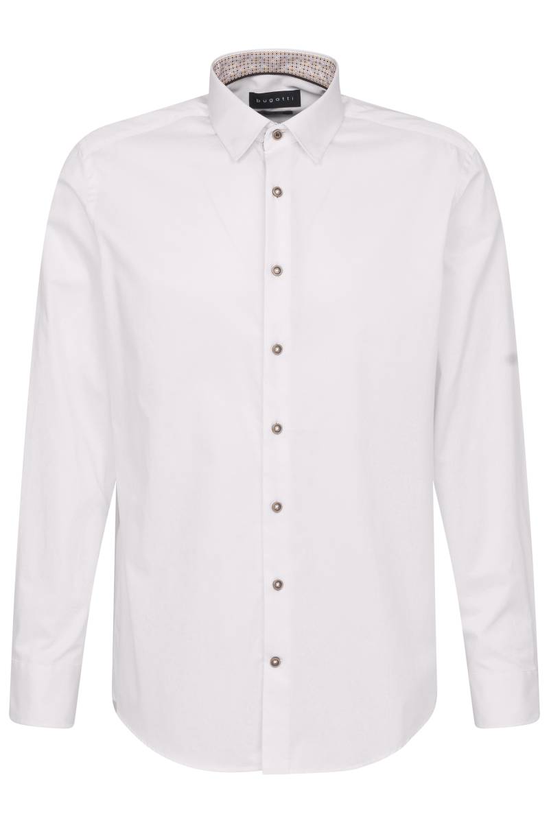 bugatti - Freizeithemd 1/1 Arm weiß - Gr. - M von bugatti