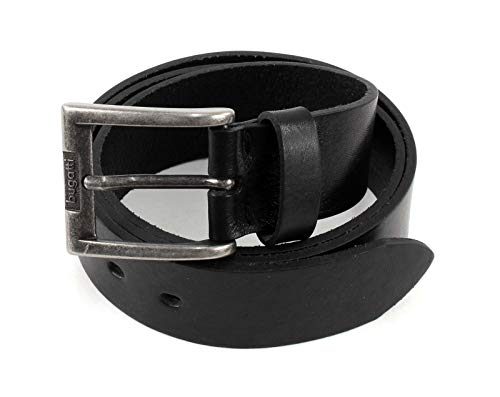 bugatti Fullgrain Leatherbelt W80 Black von bugatti