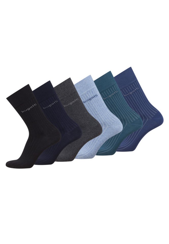 bugatti Socken bugatti Herren Socken Geschenkbox 6er Pack Elegant Business dunkel bugatti Herren Socken Geschenkbox 6er Pack Elegant Business dunkel von bugatti