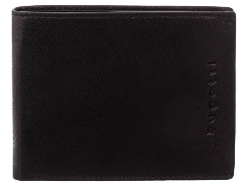 bugatti Geldbörse ALDO Scheintasche 49113701 wallet with flip schwarz (1-tlg), Querformat von bugatti