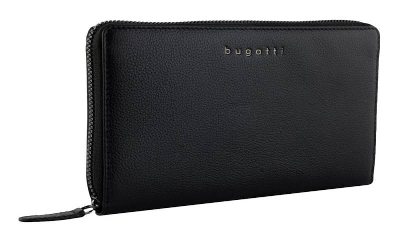 bugatti Geldbörse Ladies Long Zip Wallet, aus echtem Rindsleder mit RFID-Blocker Schutz von bugatti