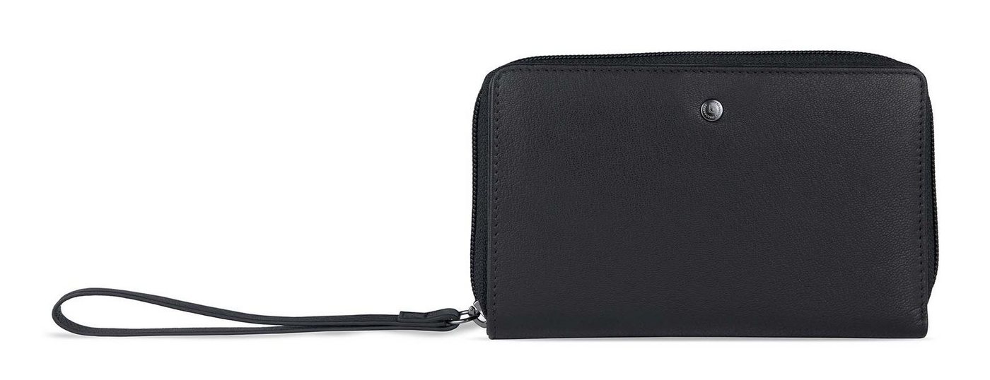 bugatti Geldbörse Ladies Zip Wallet, aus echtem Ziegenleder mit RFID-Blocker Schutz von bugatti