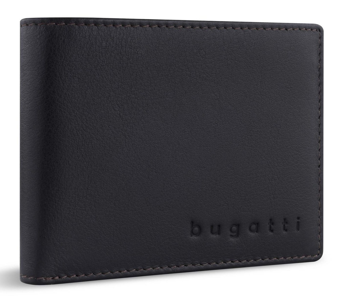 bugatti Geldbörse RFID Mini Wallet With Flap, aus echtem Rindsleder mit RFID-Blocker Schutz bugatti Geldbörse RFID Mini Wallet With Flap, aus echtem Rindsleder mit RFID-Blocker Schutz von bugatti