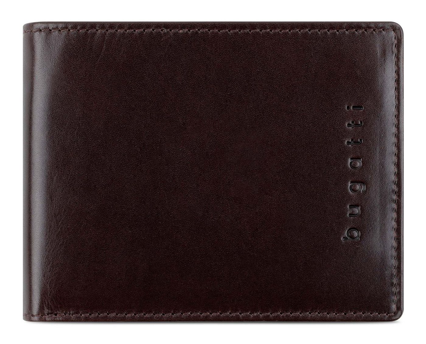 bugatti Geldbörse RFID Wallet 4CC, aus echtem Rindsleder mit RFID-Blocker Schutz von bugatti