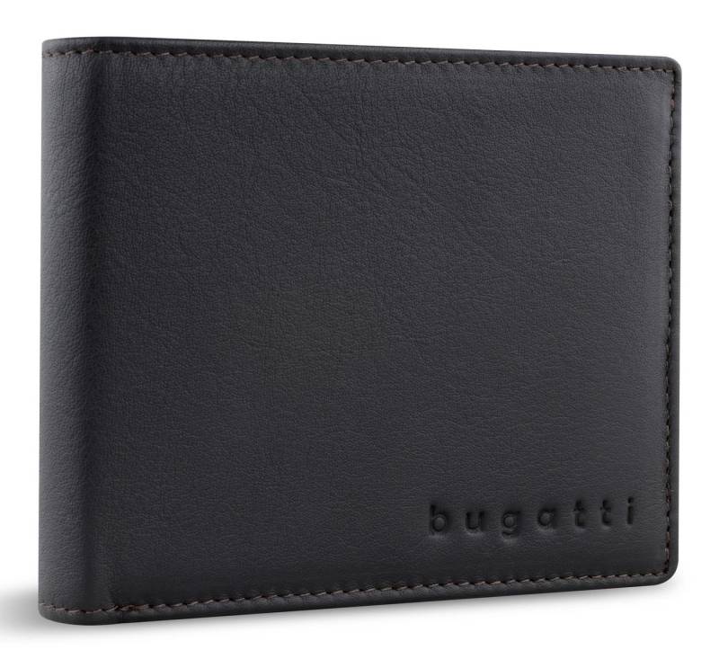 bugatti Geldbörse RFID Wallet With Flap, aus echtem Rindsleder mit RFID-Blocker Schutz von bugatti
