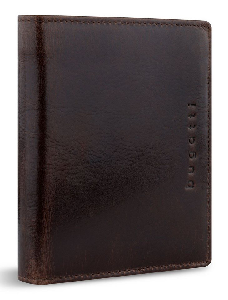 bugatti Geldbörse RFID Wallet With Flap 10CC, aus echtem Rindsleder mit RFID-Blocker Schutz von bugatti