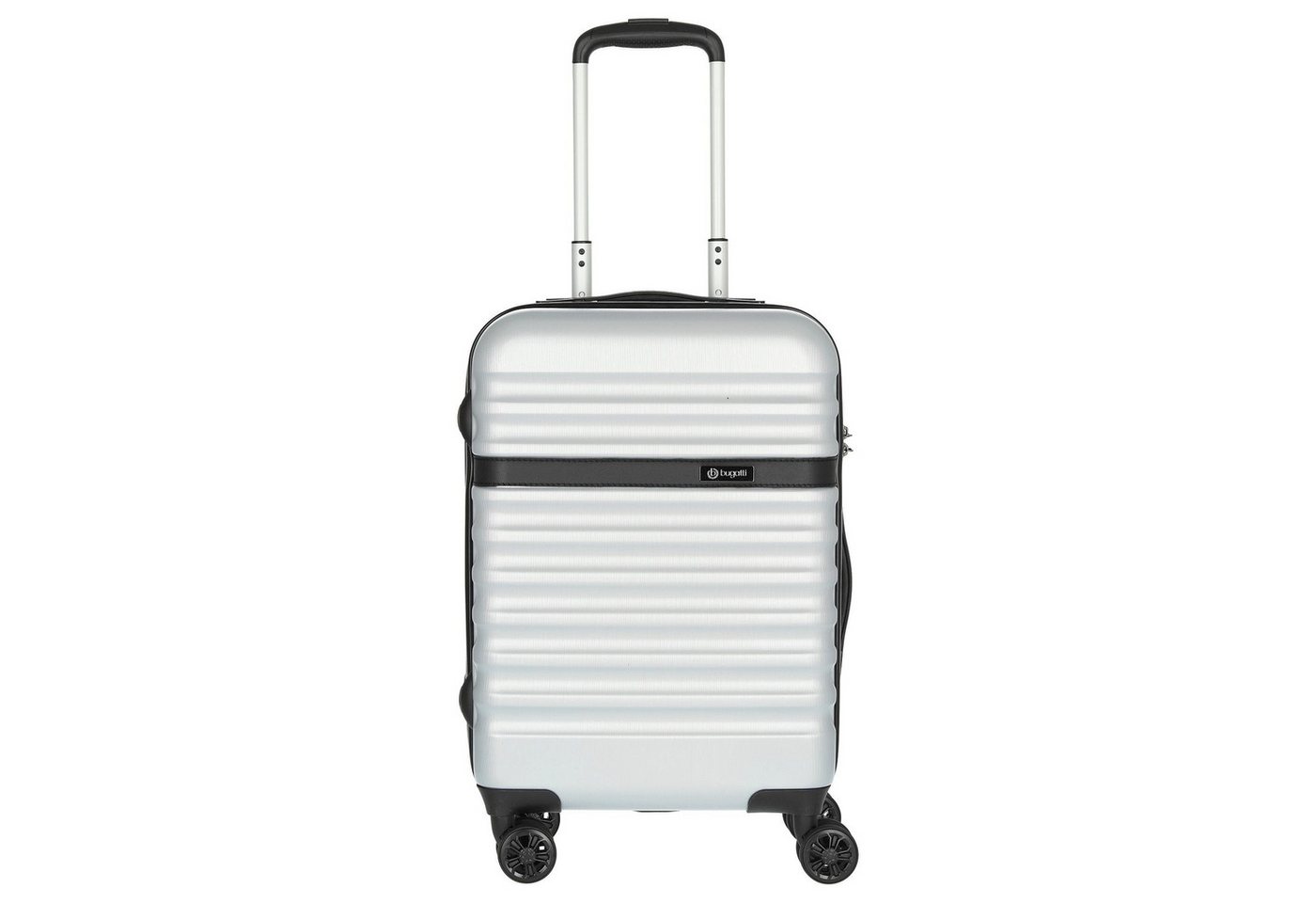 bugatti Handgepäck-Trolley Corium 4-Rollen-Kabinentrolley 55 cm (silver), 4 Rollen Rollen von bugatti
