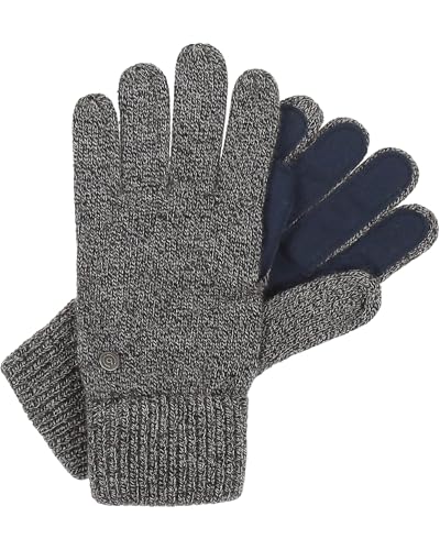 bugatti Handschuhe für Herren - Strickhandschuhe mit verstärkten Handflächen in Wollmischung - zwei Größen Grau von bugatti