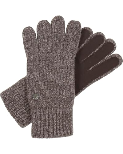 bugatti Handschuhe für Herren - Strickhandschuhe mit verstärkten Handflächen in Wollmischung - zwei Größen Taupe von bugatti