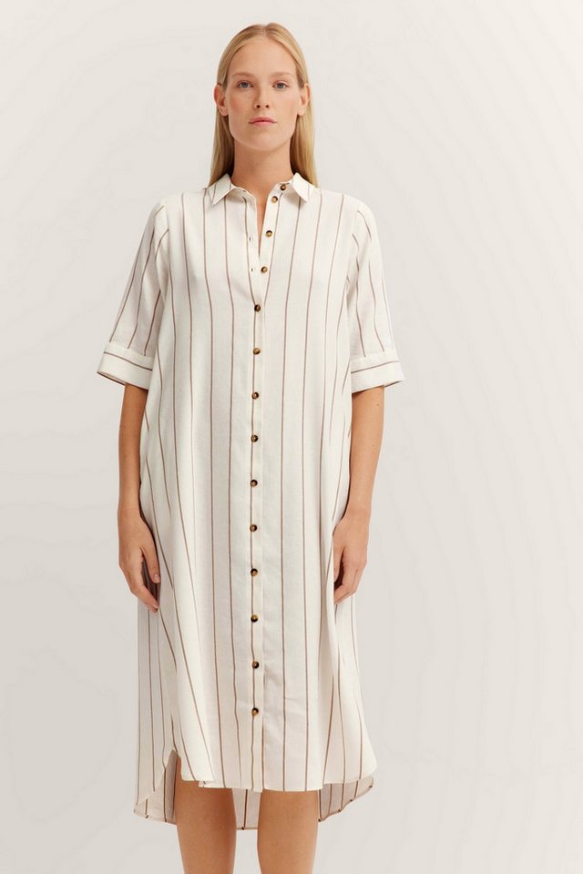 bugatti Hemdblusenkleid aus Leinen-Mix von bugatti