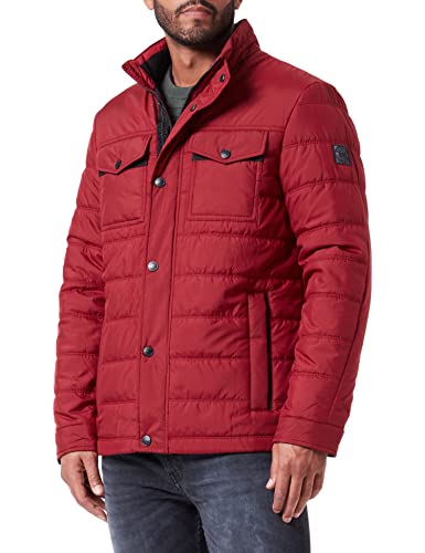 bugatti Herren 270400-29032 Jacke, bordeaux, 52 EU von bugatti