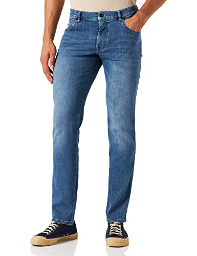 Bugatti Herren 3038D-86676 Straight Jeans, Blau, 3132 von bugatti