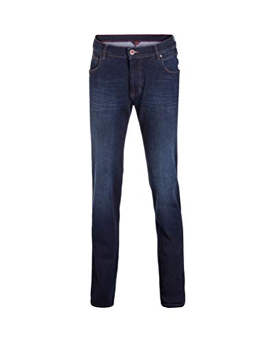 bugatti Herren 3038D R-76683 Slim Jeans, Blau (Dunkelblau 395), W35/L30 von bugatti