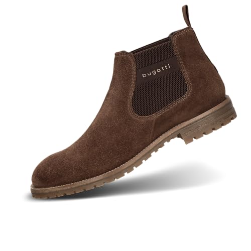 bugatti Herren Chelsea Boots, Männer Stiefeletten, Wechselfußbett,uebergangsstiefel,Schlupfstiefel,flach,Stiefel,Dunkelbraun (6100),42 EU / 7.5 UK von bugatti