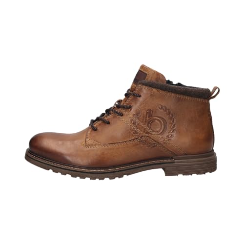 bugatti Herren Schnürstiefel, Männer Stiefel,schnürboots,halbstiefel,schnürung,Winterstiefel,Winterschuhe,Cognac (6300),40 EU / 6 UK von bugatti