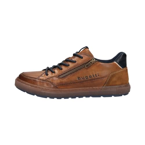 bugatti Herren Sneaker, Männer Schnürer, Wechselfußbett,Schnuerer,straßenschuhe,Strassenschuhe,Schnuerung,lace-up Shoes,Cognac (6300),41 EU / 7 UK von bugatti